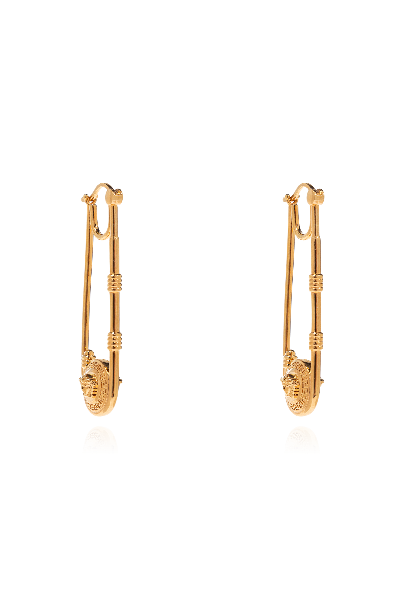 アクセサリーその他 VERSACE GOODS (ZDOGCUD80ZCOSP052 Z4800) Złoty Kolczyki w kształcie agrafki Versace - Vitkac Polska